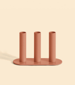 Подсвечник – Огонь тройной, Персиковый, 12,5 см | Delo