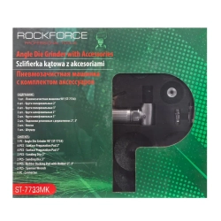 Пневмозачистная машинка с комплектом аксессуаров RockForce##Rock FORCE RF-ST-7733MK