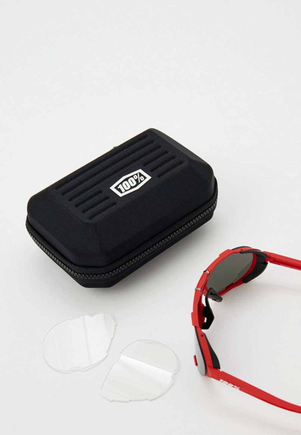 Спортивные очки 100% Westcraft / Soft Tact Red / Black Mirror Lens