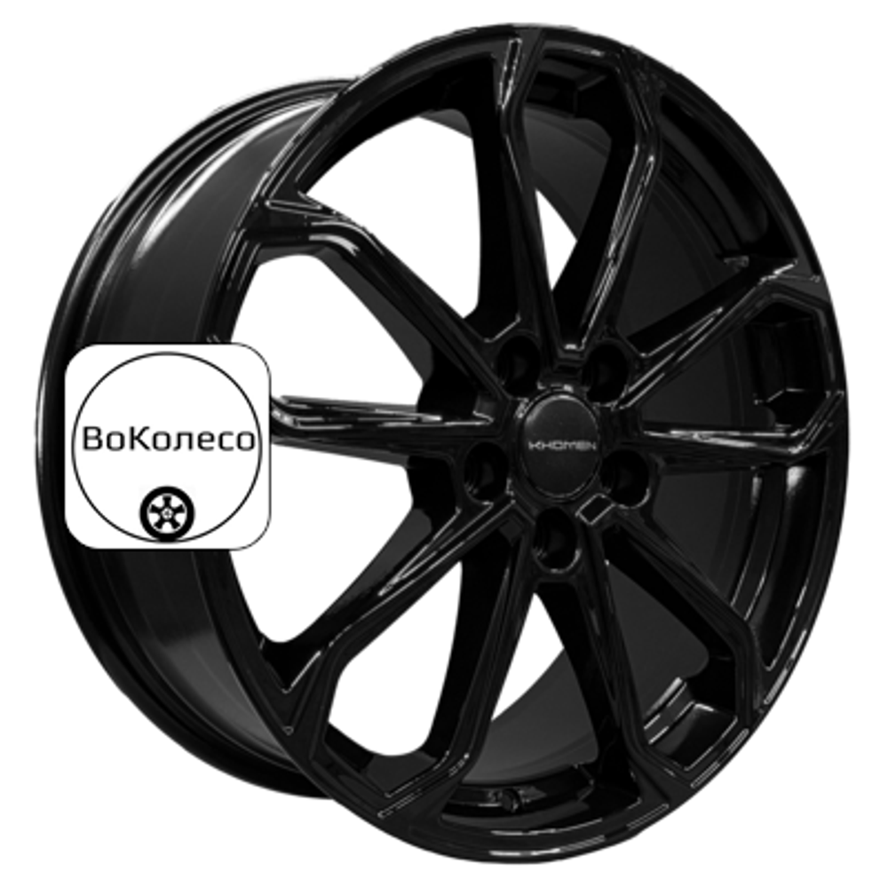 7x18/5x114,3 ET45 D60,1 KHW1816 (Geely Atlas (Pro) / Changan CS55 (75)) Black Khomen Wheels