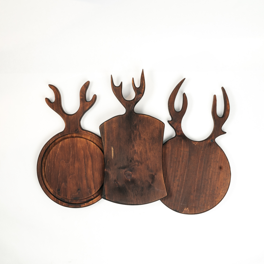 Набор разделочных досок из сибирского кедра 3 шт.  RDN32