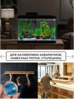 Уровень пузырьковый, строительный, круглый. Уровень mini синий.