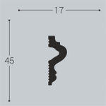 bello deco Молдинг XPS М 10 (45x17) 00-00004592