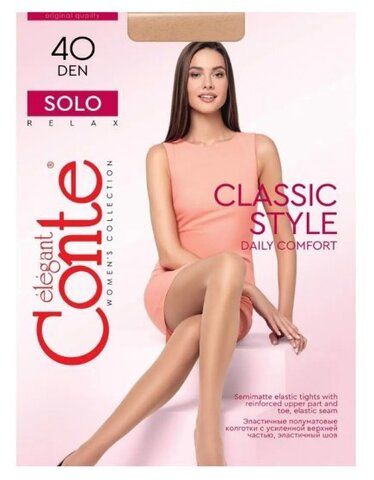 Колготки классические, Conte, Solo 40