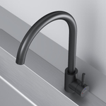 Смеситель для кухни с С-изливом, черный AM.PM X-Joy S F85B07122