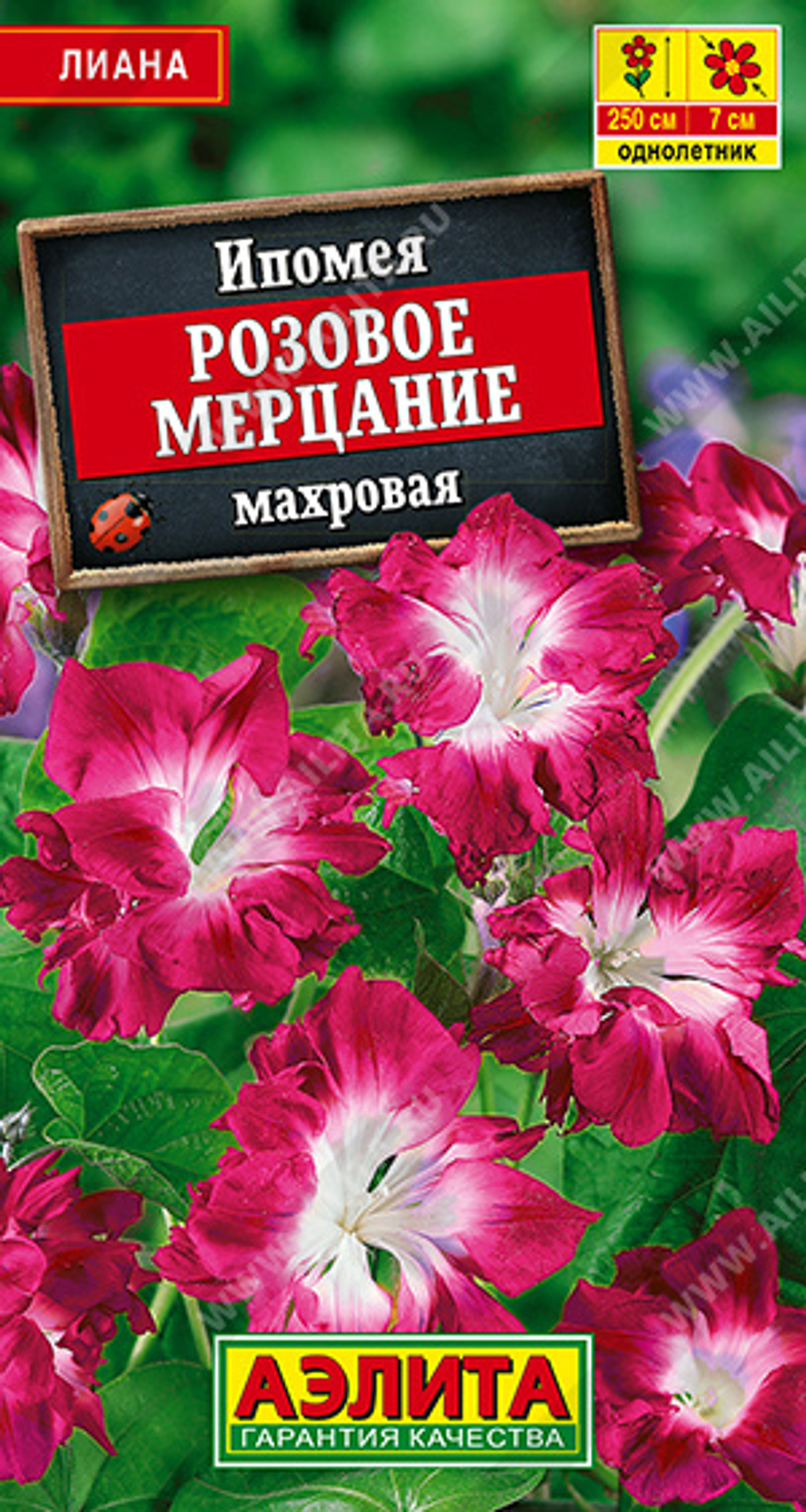 Ипомея Розовое мерцание махровая 9шт Аэлита
