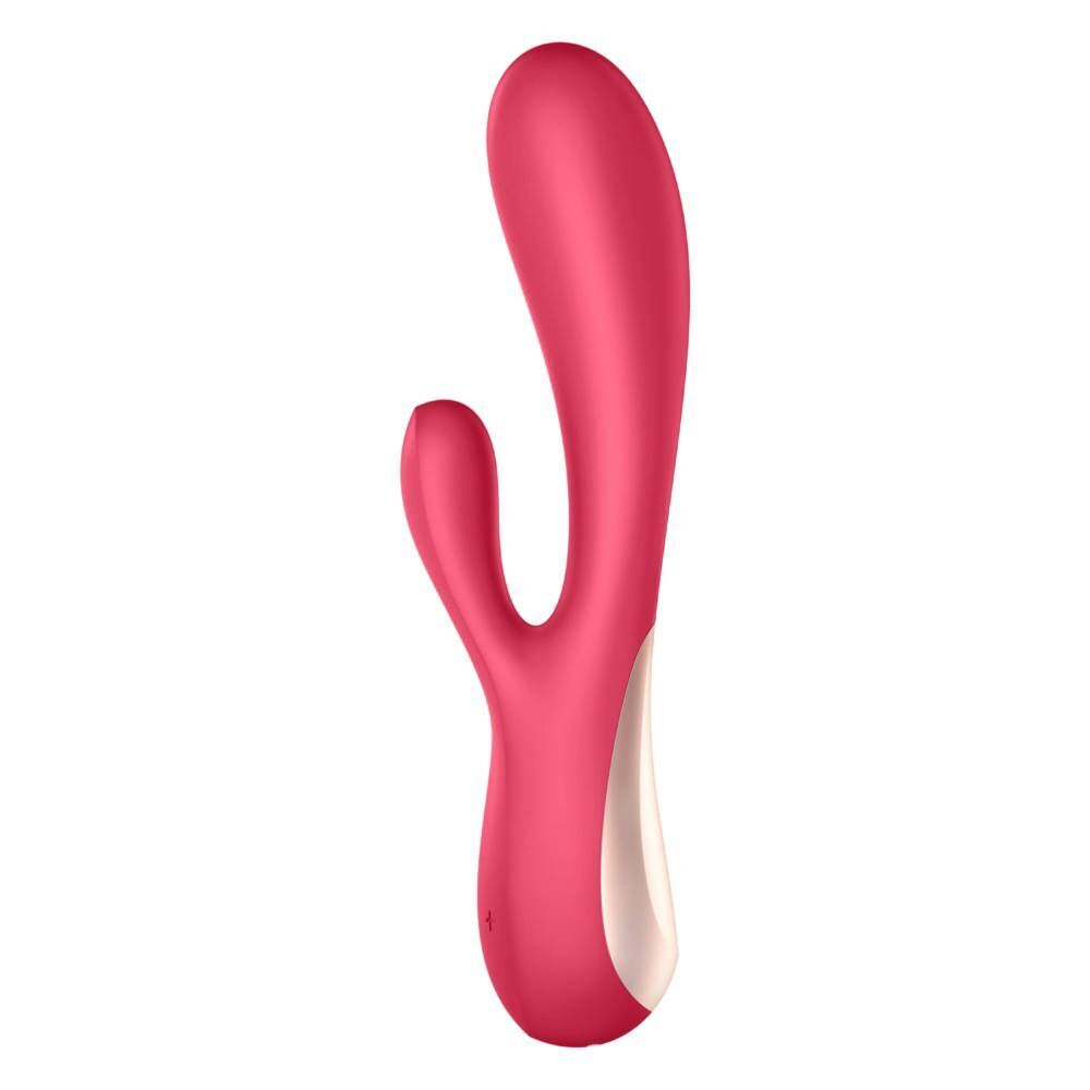 Красный вибратор-кролик Satisfyer Mono Flex с управлением через приложение - 20,4 см. (Цвет: красный)