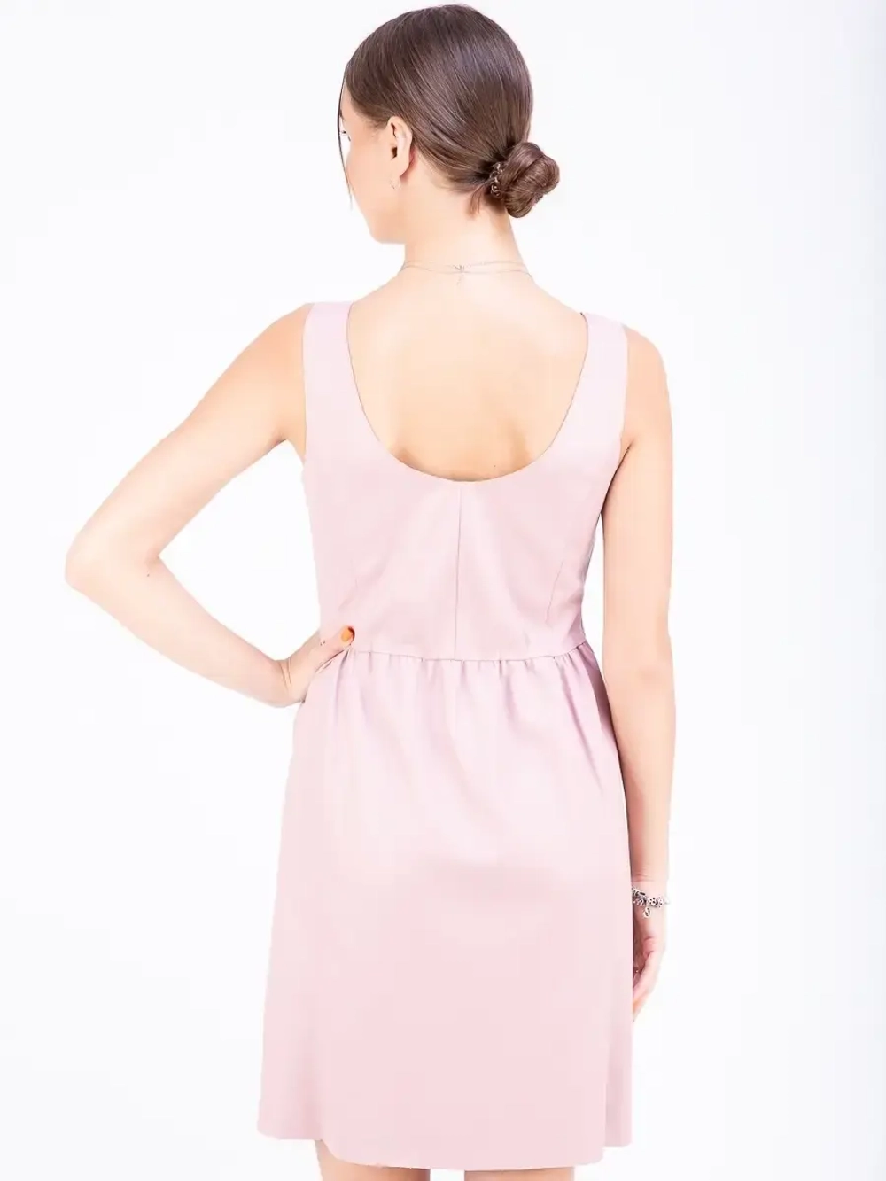 Сарафан женский из экокожи кожаный