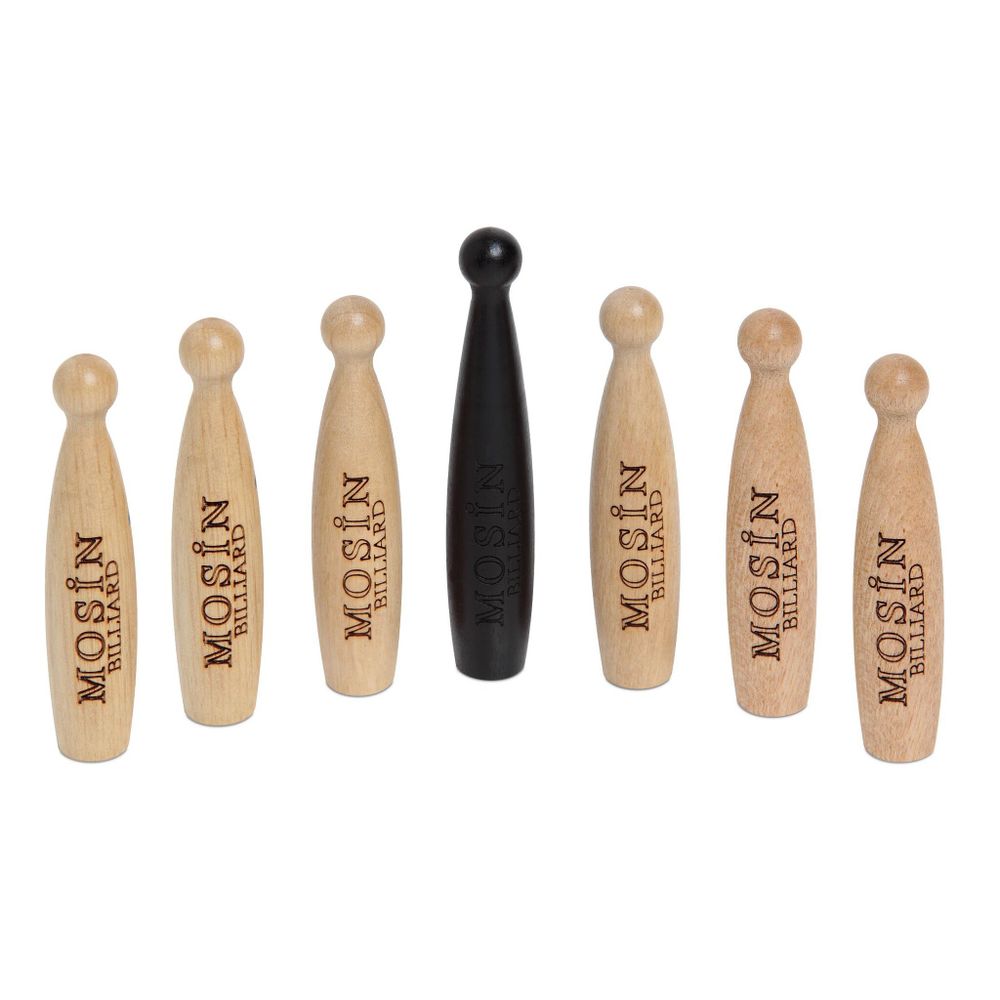 Кегли для бильярда Mosin Billiard 13043 деревянные H68-78мм 7шт.