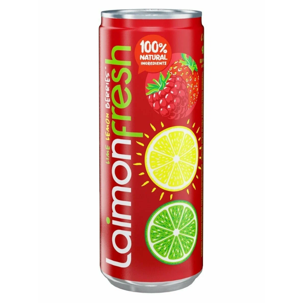 Напиток газированный Laimon fresh Лайм,лимон,малина 0,33л