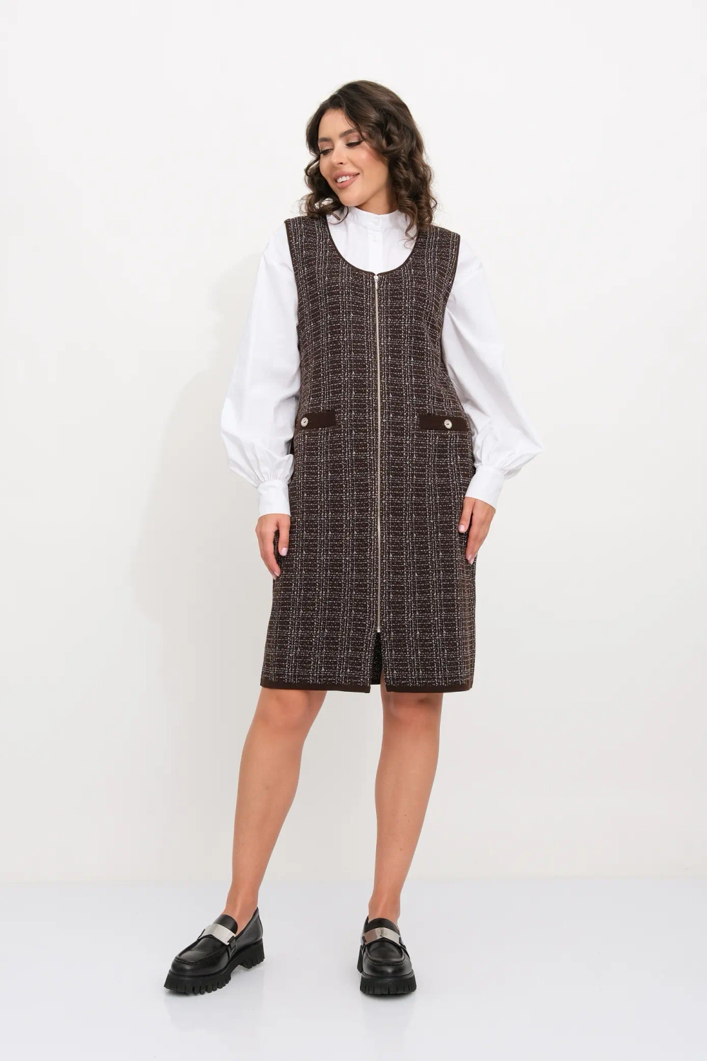 Платье Д 3481 дл/шоколад