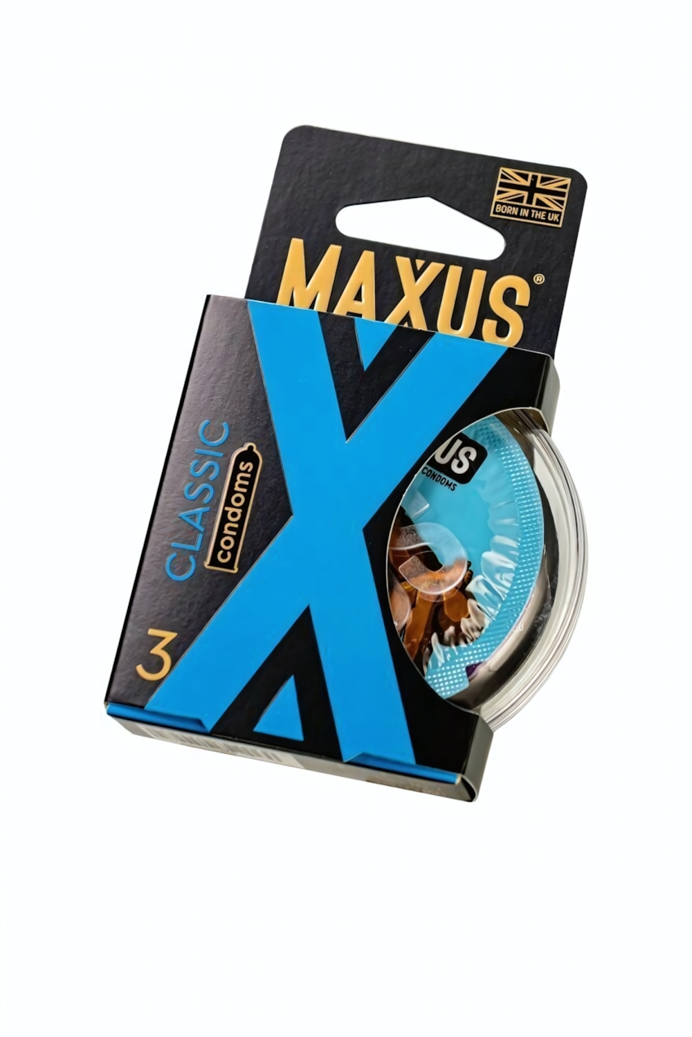 Презервативы Maxus Classic классические в пластиковом кейсе 3 шт
