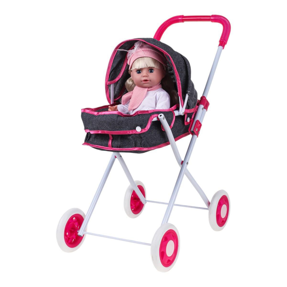 Коляска для куклы лежачая, пакет 918D-8