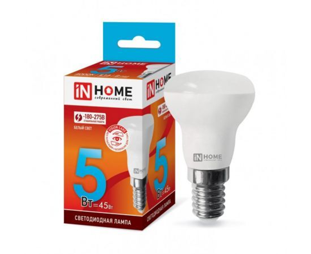 Лапочка ASD/InHome VC R39 E14 5W(410lm) 4000K 4K 39x68 (без пульсации) 0852, 1 шт.