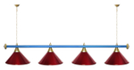 Лампа STARTBILLIARDS 4 пл. (плафоны золотые,штанга золотая,фурнитура золото)