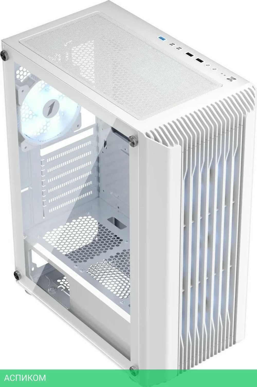Корпус 1stPlayer H6 без БП White (H6-WH-4F7-W)