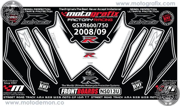Наклейка Motografix NS013U для мотоциклов SUZUKI GSX-R 600/750 &#39;08-09