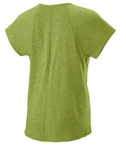 Женская теннисная футболка Wilson W Training V-Neck Tee - dark citron
