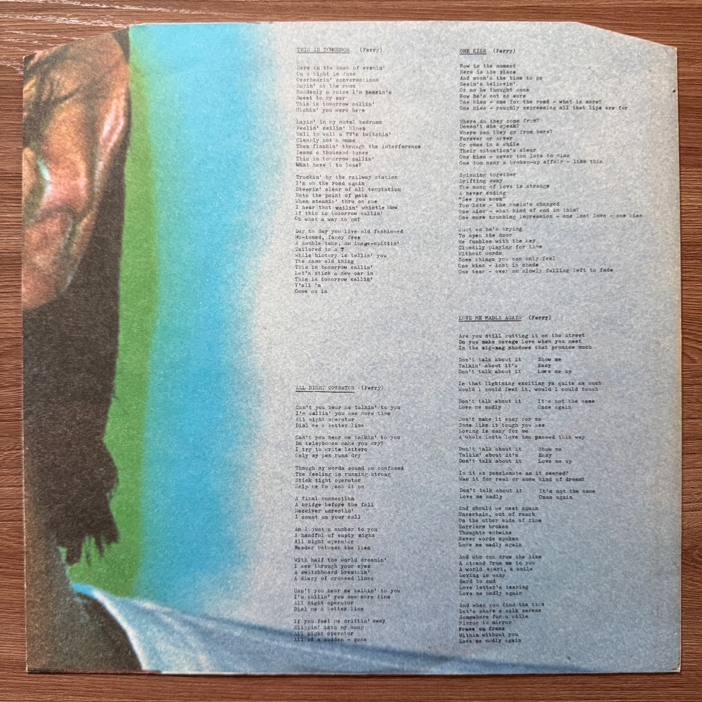 Bryan Ferry ‎– In Your Mind (Скандинавия 1977г.) Т