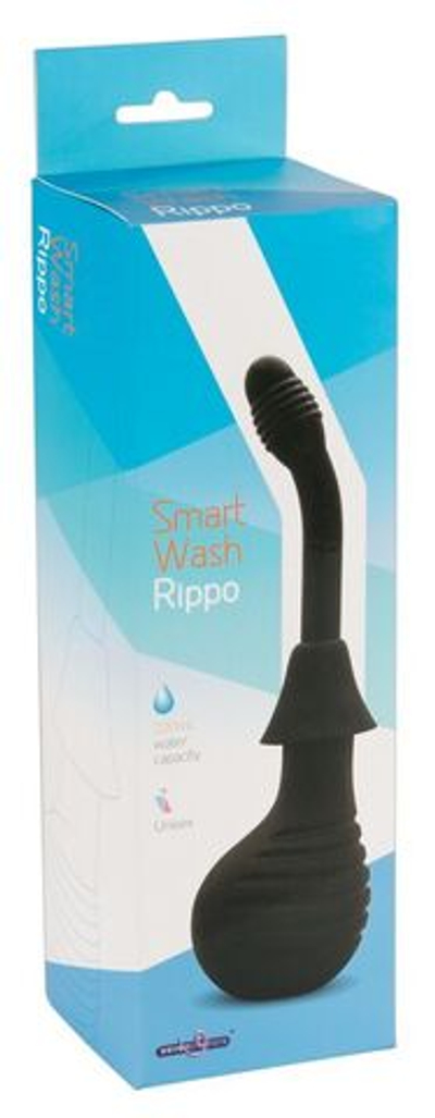 Анальный душ-стимулятор Smart Wash Rippo (Цвет: черный)