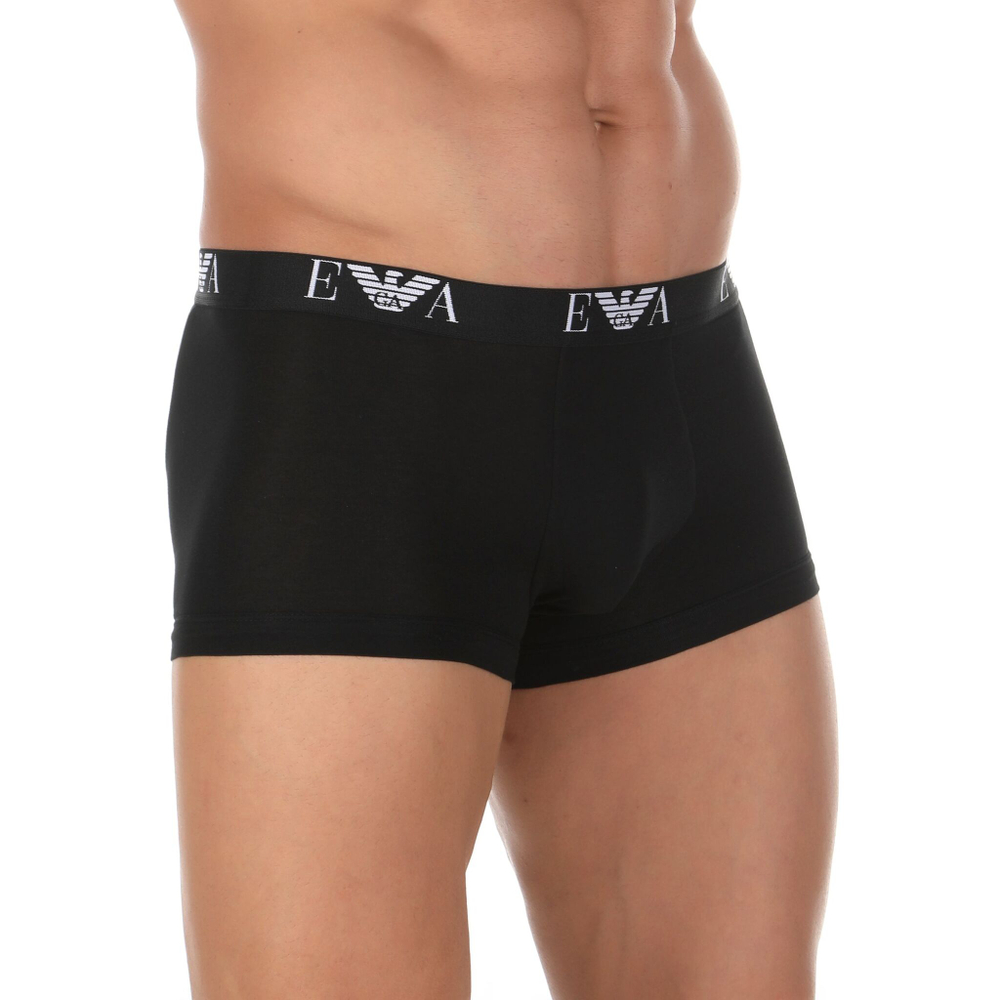 Набор из трех черных мужских трусов-боксеров Emporio Armani (Размер: XL) (Цвет: черный)