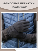 Перчатки флисовые Goodbrand Simon, артикул 202, цвет Черный