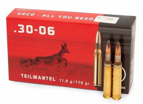 Патрон Geco 30-06Spr TM Teilmantel SP 11,0/170gr (2123320) (20)