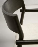 Стул Falconera со съемным чехлом из массива дуба с черной отделкой FSC Mix Credit