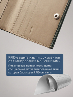 901 R - Портмоне с RFID защитой, Stampa Brio