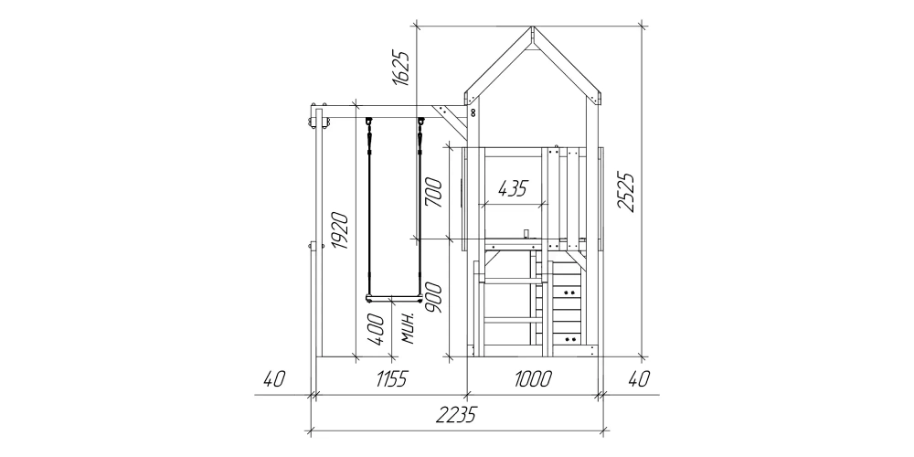 Детская площадка Савушка Тусун - 15 (салатовый)