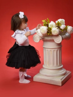 Юбка-пачка фатиновая с бусами