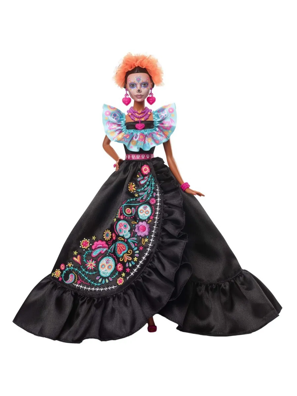 Барби Dia de Muertos HRM72, коллекционная кукла в стиле Дня мертвых