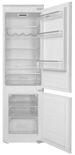 Встраиваемый двухкамерный холодильник Meferi MBR177 LOW FROST LIGHT