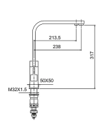 Смеситель для кухни с подключением фильтра FRAP F43802-6