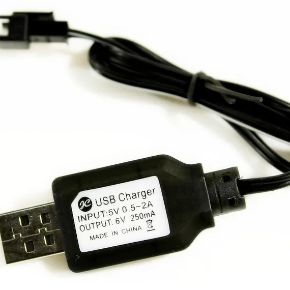 Зарядное устройство USB 6V для автомоделей WPL B-14, B-24, C-14, C-24, B-16, B-36