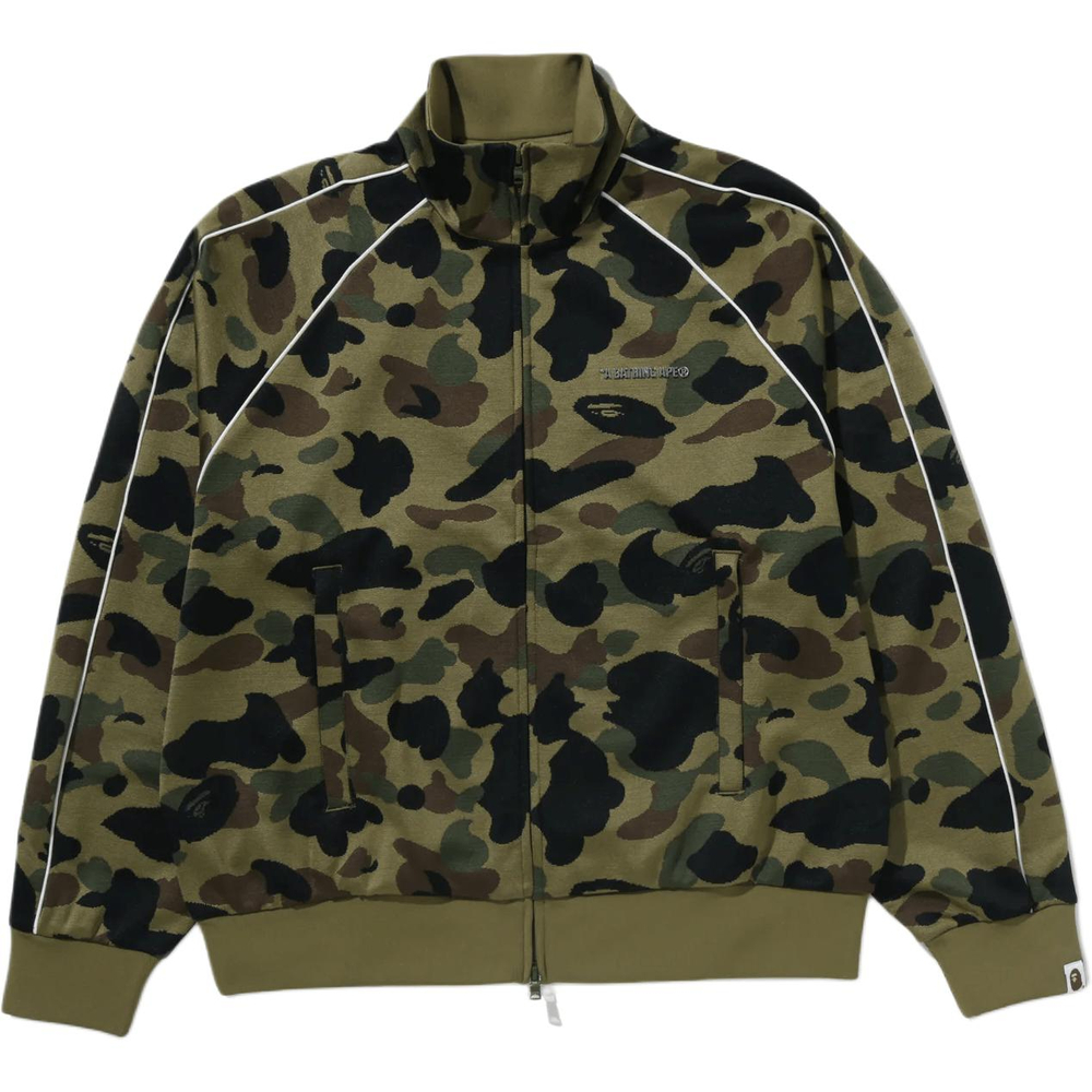 A Bathing Ape Bathing Ape Jackets Moderate Polyester Raglan Sleeve Zip Closure 1m30 115 314 зеленый
