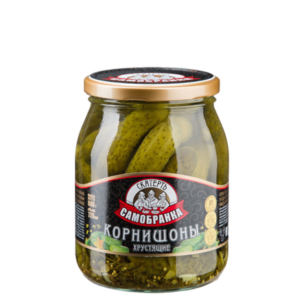 Корнишоны Скатерть Самобранка 370 гр