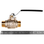 STOUT Кран шаровой полнопроходной, НР/НР, ручка рычаг 1/2*