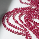 Хрустальный жемчуг, оттенок "Metalic Pink", шар 6мм, улучшенное покрытие