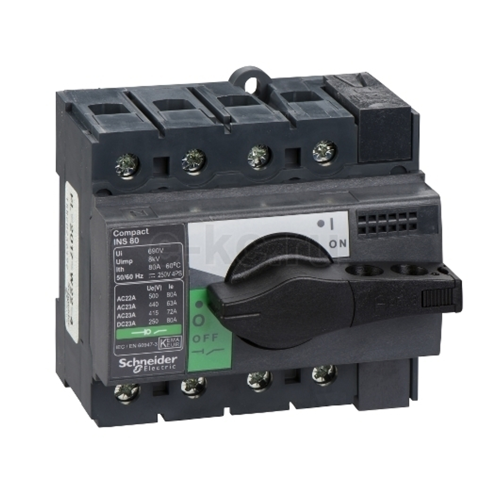 Выключатель разъед. INTERPACT INS 4р80А