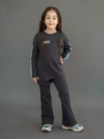 Костюм для девочки, лонгслив и брюки клеш