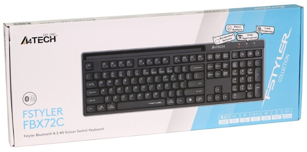 Клавиатура A4Tech Fstyler FBX72C Black черный