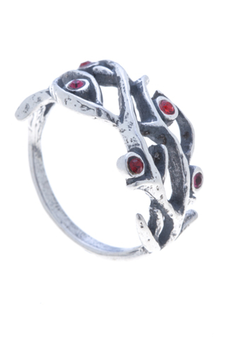 "Горгулия"  кольцо в серебряном покрытии из коллекции "Готика" от Jenavi
