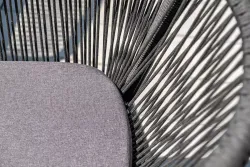 "Форли" обеденная группа на 4 персоны, квадратный стол, цвет "серый гранит"