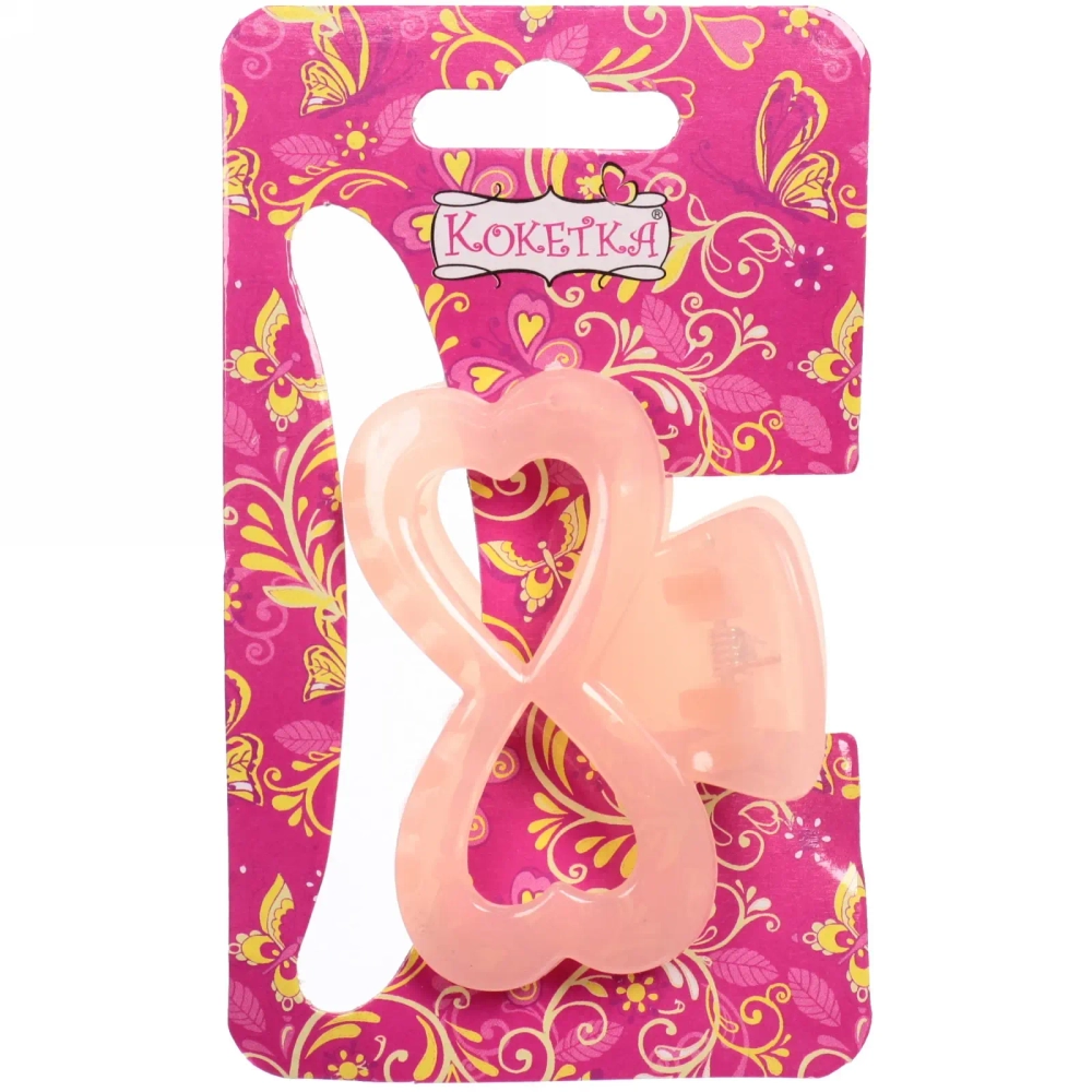 Заколка-краб для волос на блистере «Глянец-Бант», микс 6 цветов, 6см