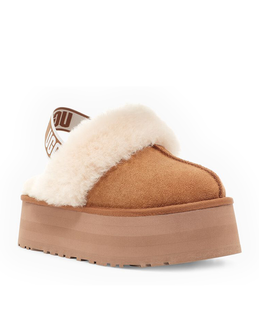 Тапочки на платформе ugg меховые