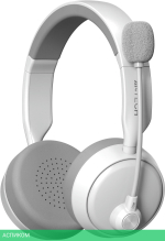Наушники A4Tech BH230 белый/серый (BH230 WHITE)