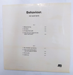 Pet Shop Boys Behaviour (Russia 1992) NM