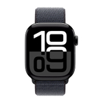 Часы Apple Watch Series 10, 46 мм, алюминий цвета «чёрный оникс», браслет Sport Loop чернильного цвета