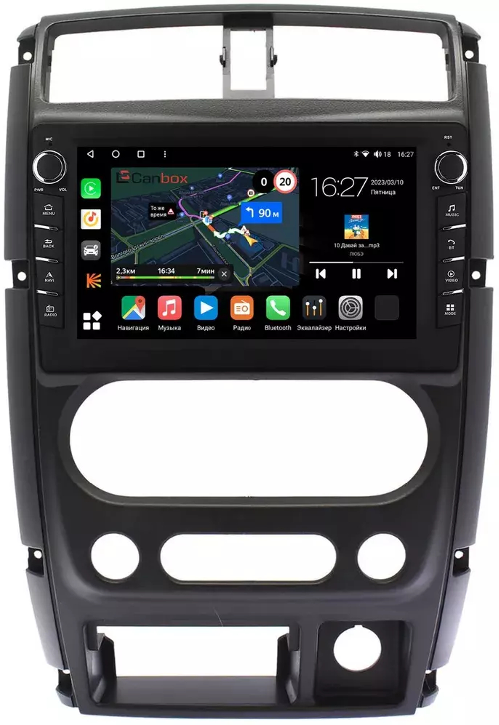 Магнитола для Suzuki Jimny 2005-2018 - Canbox 9-357 Android 10, ТОП процессор, CarPlay, 4G SIM-слот